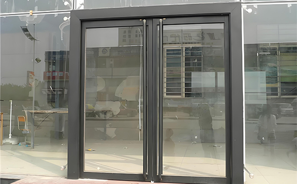 彬县玻璃地弹门